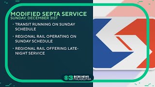 SEPTA to run on modified scheduled on New Years Eve New Years Day [upl. by Retsae]