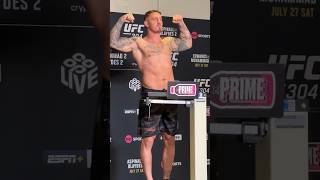 💪🏼🏴󠁧󠁢󠁥󠁮󠁧󠁿 TOM ASPINALL OFFICIAL WEIGH IN UFC 304 [upl. by Anialeh]