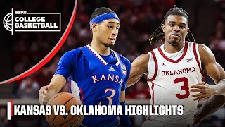 Kansas Jayhawks vs Oklahoma Sooners  Full Game Highlights  ESPN College Basketball [upl. by Freddie270]