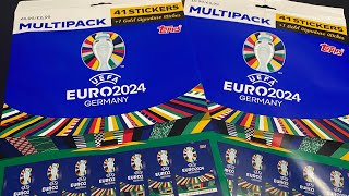 Topps Opening 2 Multipack stickers EURO 2024 [upl. by Eenolem]