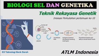 Teknik Rekayasa Genetik  Kloning Gen  Biologi Sel dan Genetika  DNA RNA  D3 Teknologi Bank Darah [upl. by Aisitel]