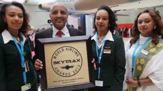 Ethiopian Airlines won 2013 SKYTRAX World Airline Award [upl. by Ripp476]