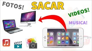 Como pasar Videos  Musica y fotos del iphone 7 a windows 10 [upl. by Anirdua]