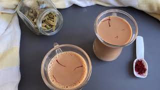 Saffron Tea  Saffron Tea Recipe Saffron Tea With MilkHow To Make Saffron Tea At Home  Kesar Chai [upl. by Ixel]