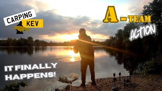 IT FINALLY HAPPENS  ATEAM ACTION Carp Syndicate Fishing in 2024 carpingkev [upl. by Gereron512]