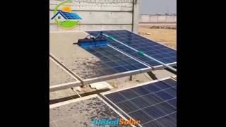 DIY Solar Panel Cleaning  How to Clean Solar Panels at Home [upl. by Isiad]