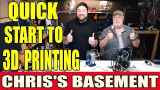 3D Printing Quick Start  Printer Power Up to Printed Model  Chriss Basement [upl. by Margot405]