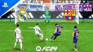 EPIC SHOWDOWN  Real Madrid vs Barcelona  Messi vs Ronaldo  UCL Final  4K Gameplay [upl. by Allison491]