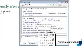 Kurs Symfonia Mała Księgowość Część 1  Dodawanie firmy [upl. by Kristina]