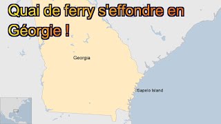 FN Tragédie en Géorgie  Un quai de ferry seffondre sept morts [upl. by Iover]