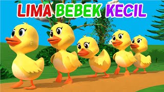 Lima Bebek Kecil Pergi Main 🦆🦆 Lagu Anak Indonesia Balita Viral [upl. by Eleik]