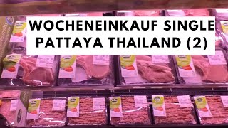 Lebensmittel wöchentlicher Einkauf Thailand BIG C Pattaya [upl. by Nerfe319]