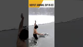 Superhuman Vidyut Jamwal Stunts In Deep Ice Water shorts Vidyut Jamwal New Stunts trending short [upl. by Maury982]