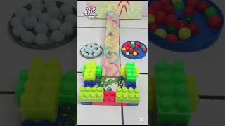 marble run ASMR with marble rainbow marblerun shorts satisfying marbleracerun asmrmarbles [upl. by Uri]