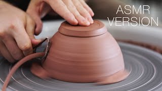 Throwing and Turning a Pottery Bowl with Crosssections — ASMR Version [upl. by Khalid]