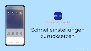 Schnelleinstellungen zurücksetzen  Samsung Android 14  One UI 6 [upl. by Ahsenyl801]