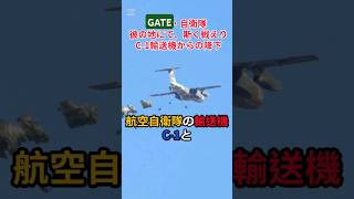 【GATE自衛隊彼の地にて斯く戦えりC1輸送機からの降下】自衛隊 第一空挺団 C1輸送機 [upl. by Paik]