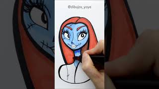 How to color Sally  The Nightmare Before Christmas  Step by step halloweenart art [upl. by Mirabel137]