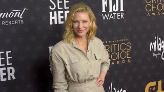 Cate Blanchett 2023 Critics Choice Awards Red Carpet Arrivals [upl. by Tulley]