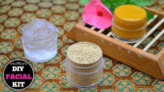 Homemade Facial Kit Dry amp Oily Skin For INSTANT Glowing Skin [upl. by Analli460]