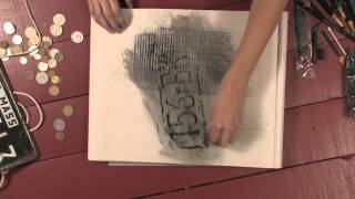 Drawing with charcoal  How to make rubbings [upl. by Laeynad645]