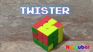 How to Make quotTwisterquot Pattern on 3x3 Rubiks Cube  Cube Patterns tutorial  NA Cuber [upl. by Carlisle]