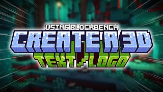 Create a 3D Minecraft TextLogo Using BlockBench [upl. by Natka]