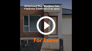 For Lease 26 Earlwood Way Wyndham Vale [upl. by Bennie]