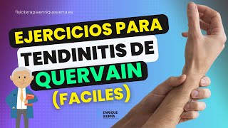 TENDINITIS DE QUERVAIN EJERCICIOS PARA CURARLA FÁCILES ✅ [upl. by Nine690]