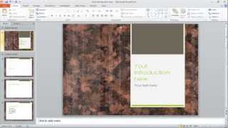 How to change the slide backgrounds in PowerPoint [upl. by Anees]