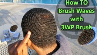 How to Brush 360 Waves with a 360WaveProcess Brush [upl. by Zippel]