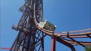 Hollywood Tower OnRide amp OffRide 2016  Movieland Park [upl. by Ahsiri]