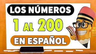 NÚMEROS del 1 al 200 EN ESPAÑOL escritos para niños 💫🧒👧 I SPANISH Numbers 1200 [upl. by Fornof]