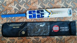 SS SKY Stunner Kashmir Willow bat unboxing ana review by UnboxKarnataka2008 [upl. by Weaver]