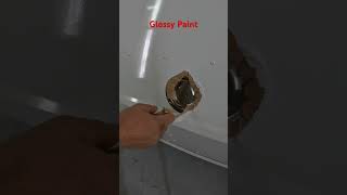 Peeling Tape Off Glossy Paint restoration painting spraying gracoairless graco kenworth [upl. by Durning]