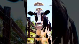 Machhar Kat rahi hai re cow videos cowvideos funny cowcow [upl. by Dragde]