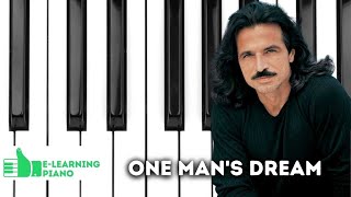 Yanni  One Mans Dream Piano Tutorial [upl. by Lari769]