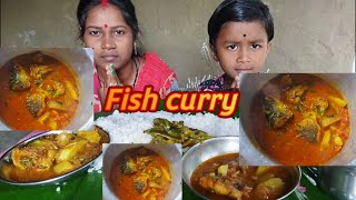 Eating rice  Fish curry recipe  Potala aloo fry  masala machha tarakari  machha jhol in odia [upl. by Hime959]