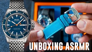 Unboxing Mido Ocean Star Tribute ASMR [upl. by Blanding]