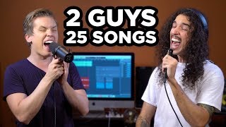 2 GUYS 25 SONGS 1 BEAT [upl. by Adiana]