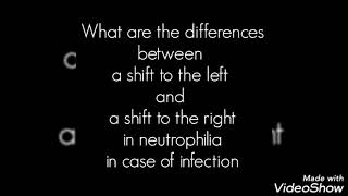 What are the differences between a shift to the left and a shift to the right in neutrophilia [upl. by Salomie]