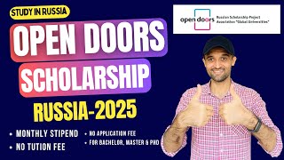 Open Doors Scholarship for Bachelor Master amp PhD  Step by Step guide [upl. by Barram]