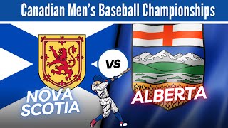 Nova Scotia VS Alberta 2024 Baseball Canada Championships [upl. by Aisylla]