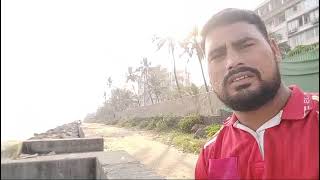 versova beach ⛱️ rocks ghumne ka jagah Ibrahim Baba youtuber ☔ [upl. by Ecnerwal722]