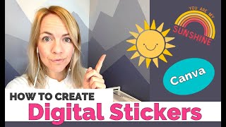 How to create Digital Stickers in Canva [upl. by Waltner191]