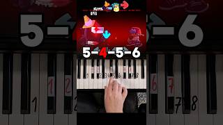 FNF Defeat Black Imposter Piano Tutorial shorts [upl. by Dietz]