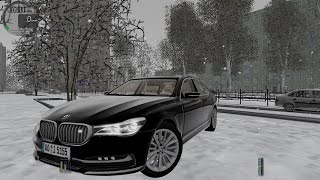 City Car Driving 153 BMW 750i 2016 SNOW G27 [upl. by Esirehs21]