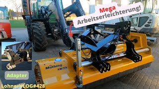 LohnerVLOG428 Frontladeradapter im Einsatz I Mulcher einwintern Sprühöl I Fendt 614 Wartung der VA [upl. by Child779]