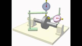 Checking eccentricity and face perpendicularity of a shaft [upl. by Ramuk]