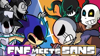 SANS AUs Meet SONICEXE MICKEYAVI LOST SILVER amp More FNF ANIMATION COMPILATION [upl. by Nagirrek]